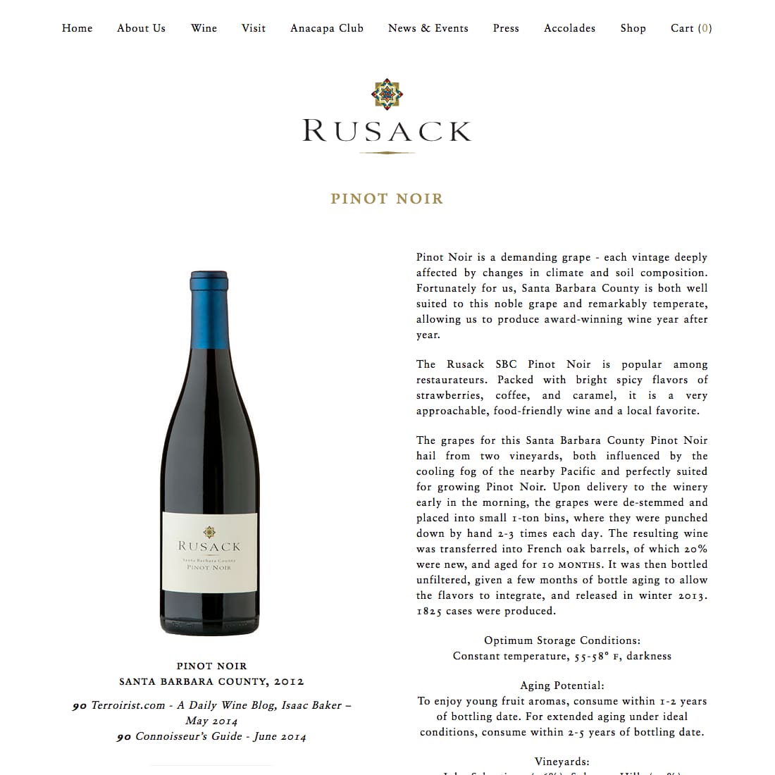 Pinot Noir – Rusack